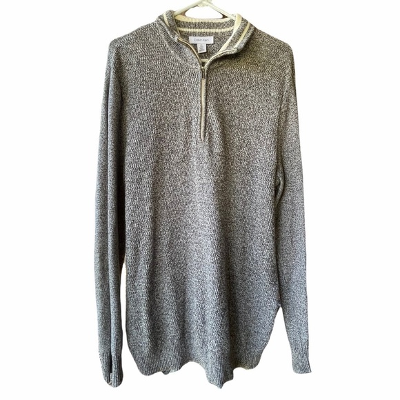 Calvin Klein Men’s 1/4 zip, long sleeve Sweater - Picture 3 of 5